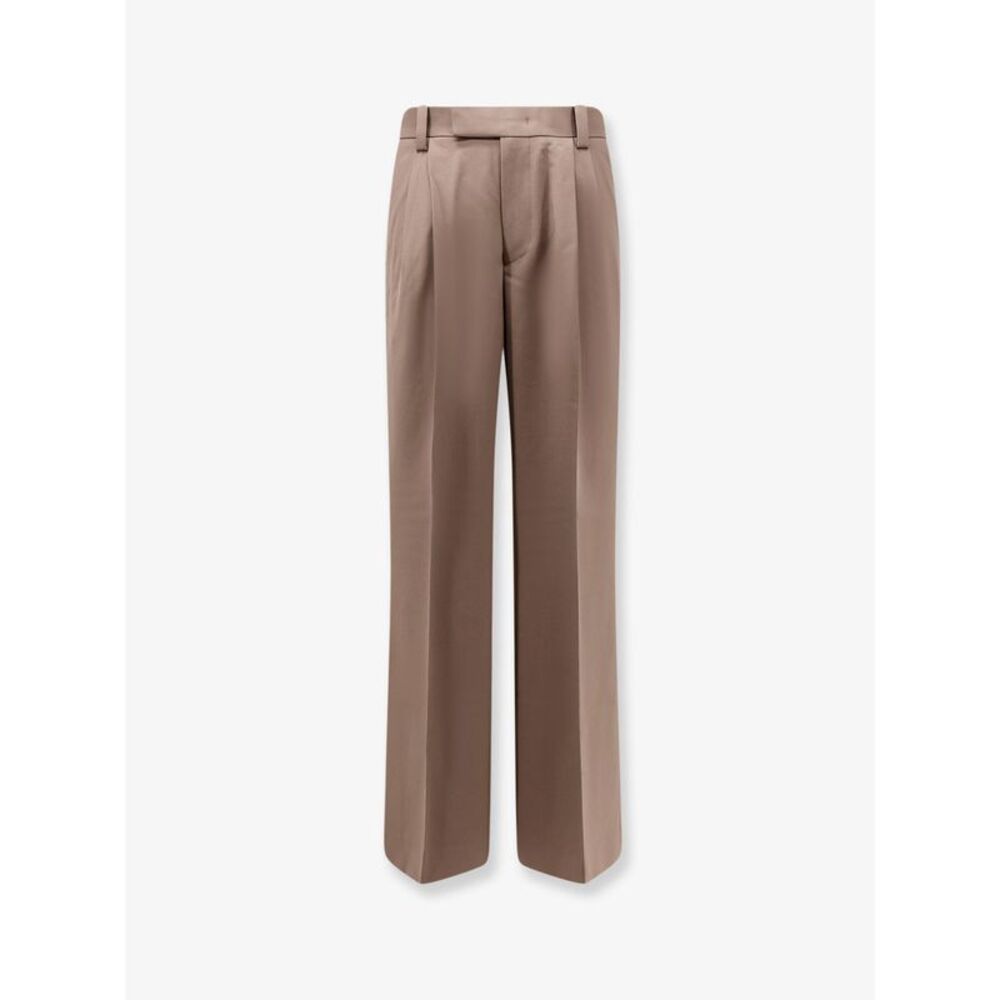 Tonywack Men Wool Blend Trousers With Frontal Pinces